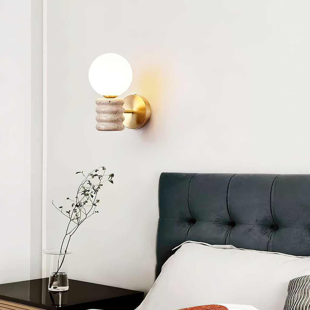 Calenne  Wall Lamp Travertine