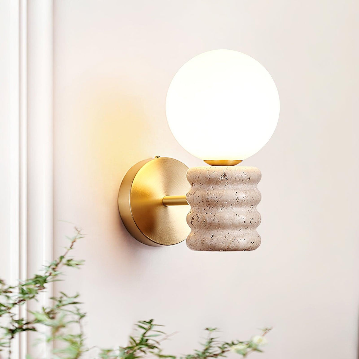 Calenne  Wall Lamp Travertine