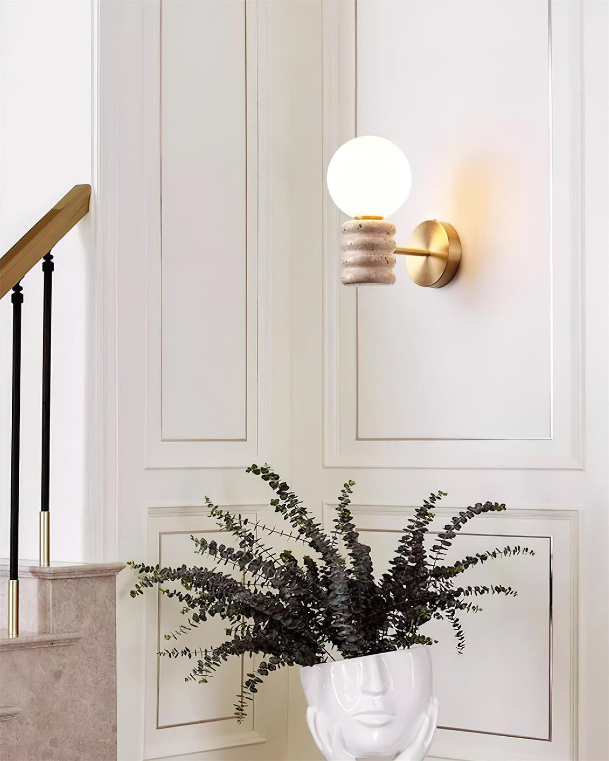 Calenne  Wall Lamp Travertine