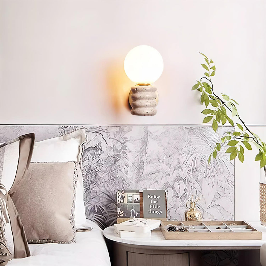 Calenne  Wall Lamp Travertine