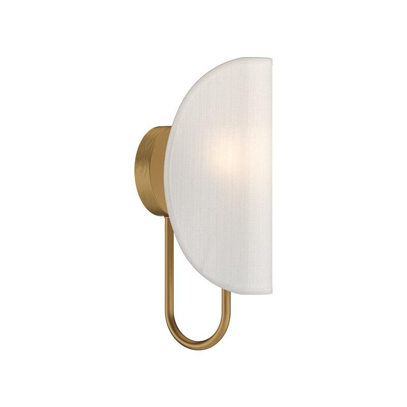 Arsorara Modern Minimalist Leaf Brass Fabric Wall Lamp