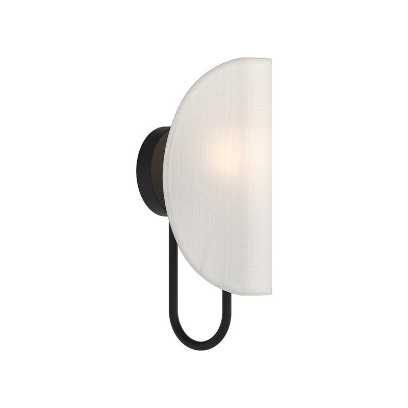 Arsorara Modern Minimalist Leaf Brass Fabric Wall Lamp