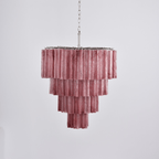 Aurora Chandelier Cascade Layered Glass Elegant Vintage