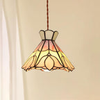 Tiffany Retro Glass Pendant Lights  Pink Cream