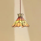 Tiffany Retro Glass Pendant Lights  Pink Cream