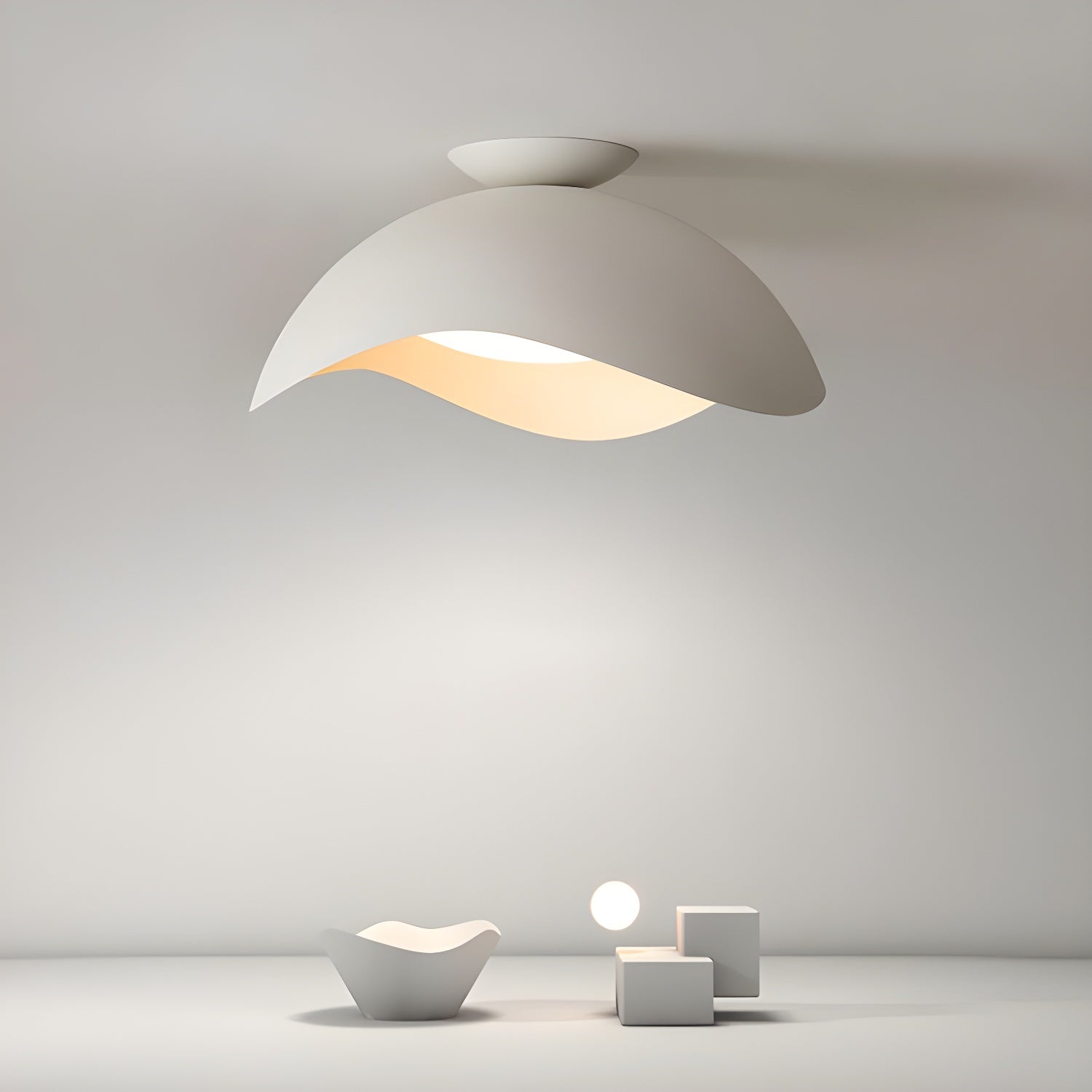 Aria Bowl Wave  Ceiling Light