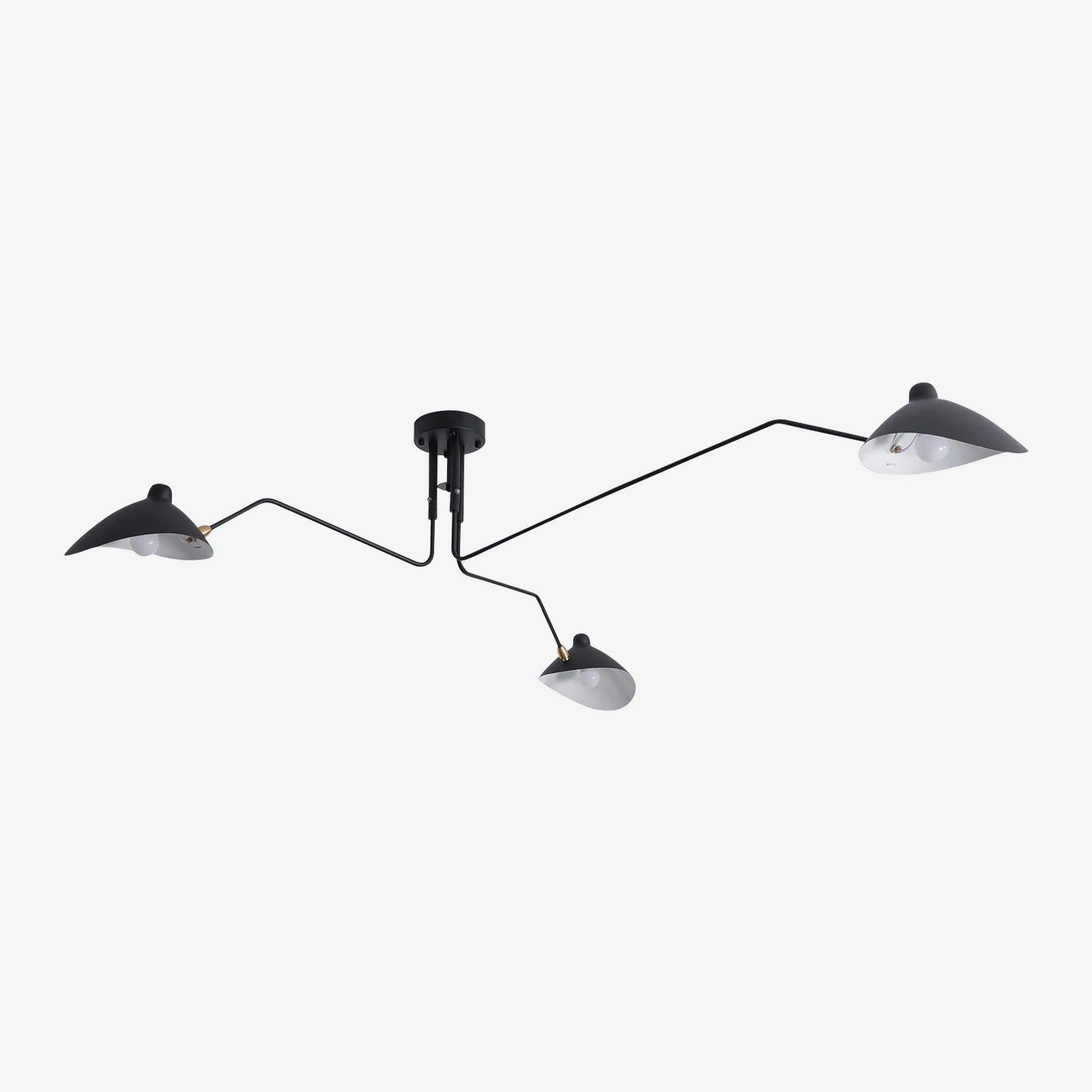 Arisha   Industry Three Arm Ceiling Light