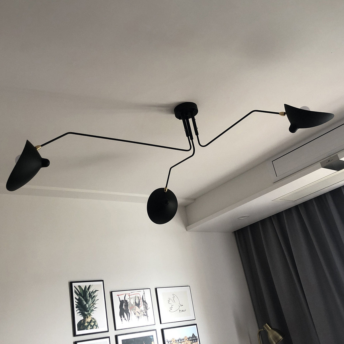 Arisha   Industry Three Arm Ceiling Light