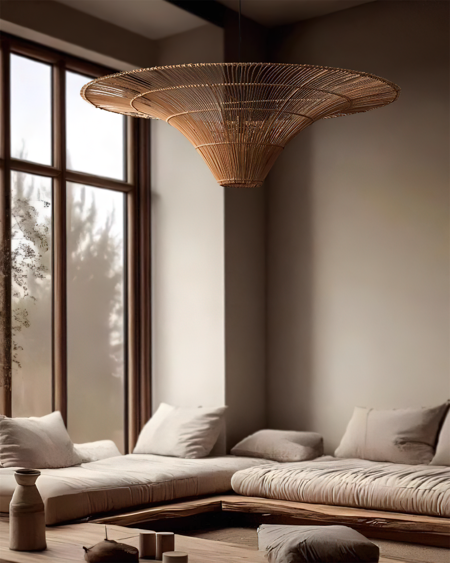 Juvia Handwoven Rattan Pendant Light