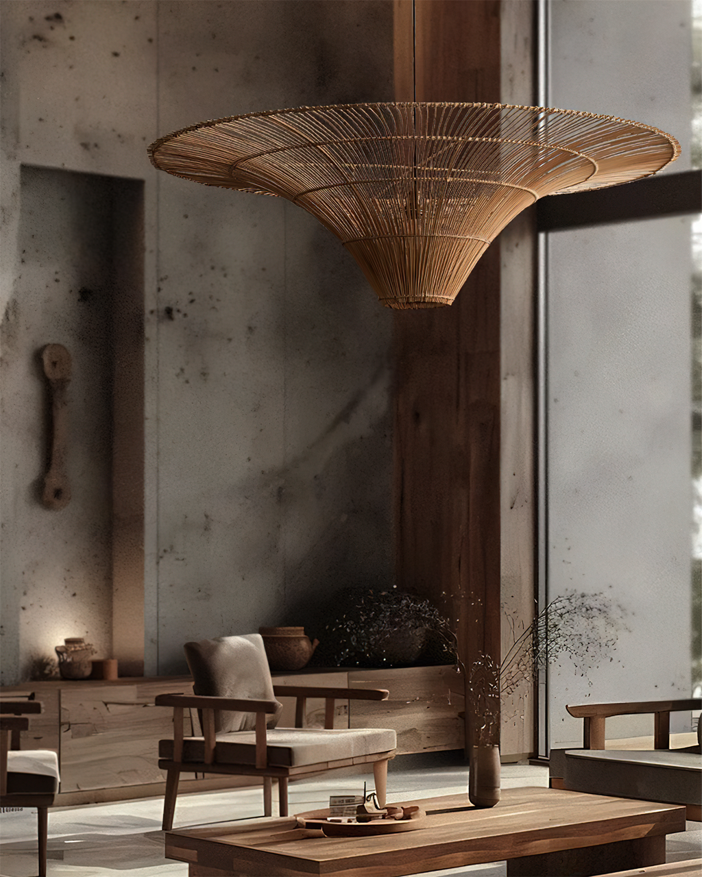 Juvia Handwoven Rattan Pendant Light