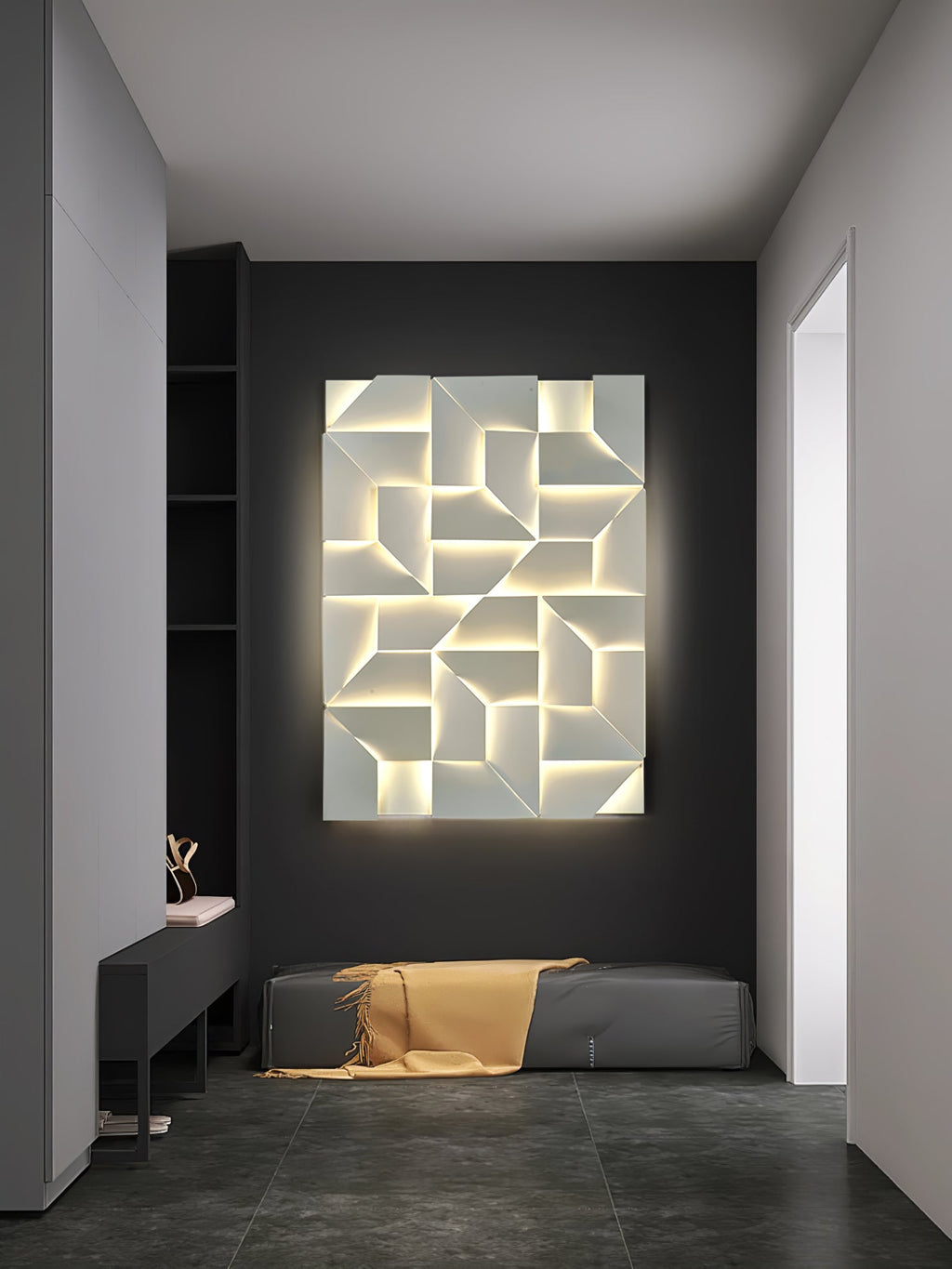 Zoliria Shadows Rechargeable Grand Sconce Wall lamp