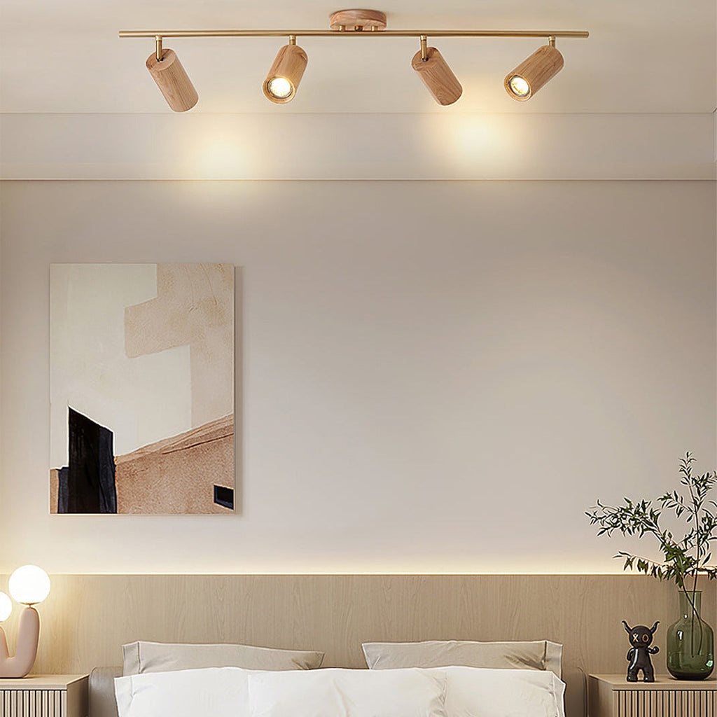 Aim Ceiling Light Spotlight  Wood Long Living Room