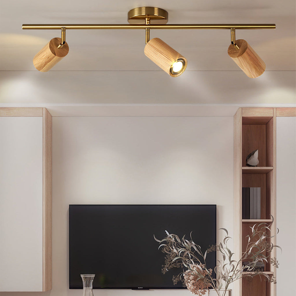 Aim Ceiling Light Spotlight  Wood Long Living Room