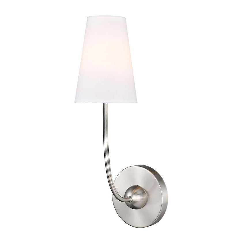 Aldoren Vintage Modern Minimalist Brass Fabric Wall Lamp