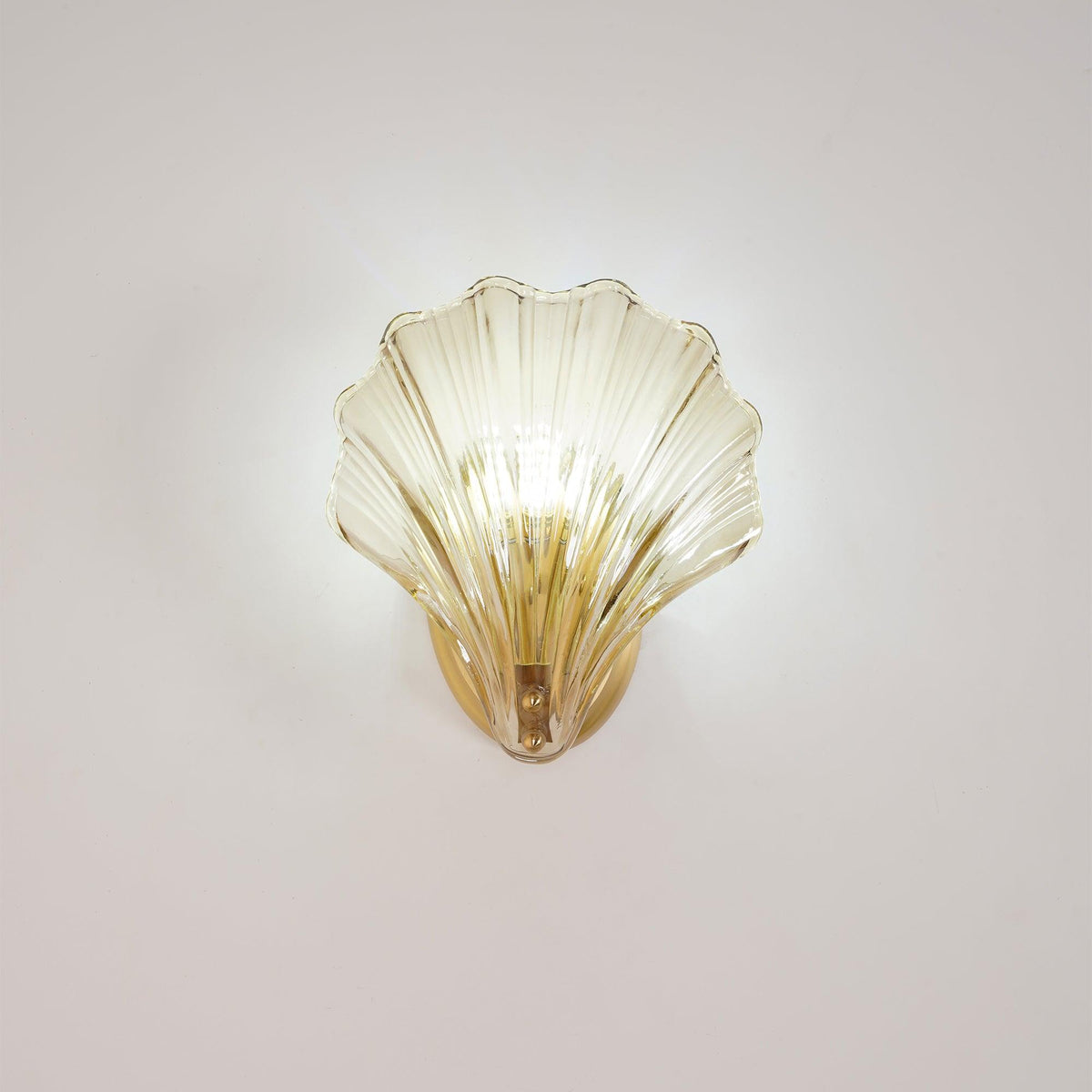 Respected Premium Elegance Brass Glass Wall Light