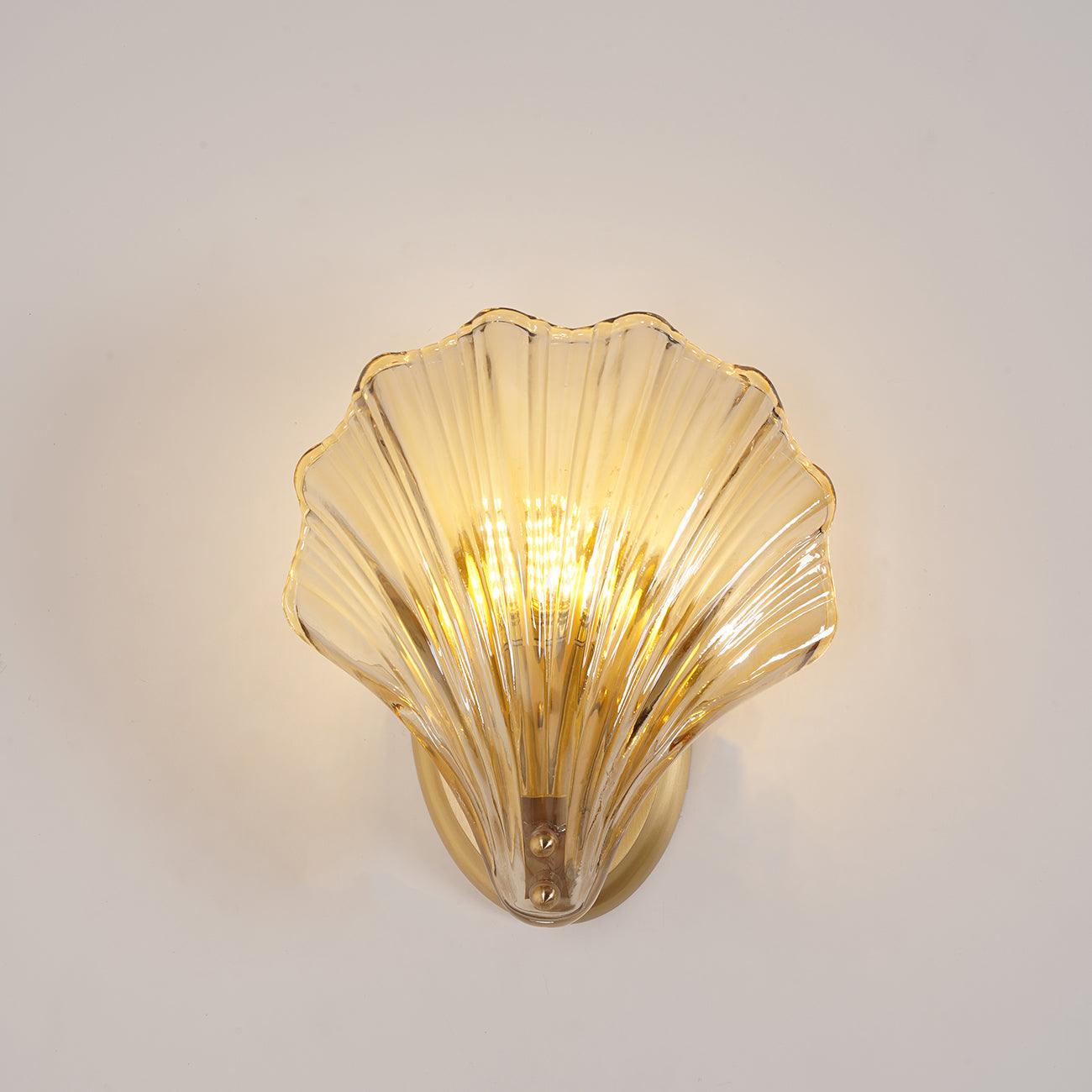 Respected Premium Elegance Brass Glass Wall Light