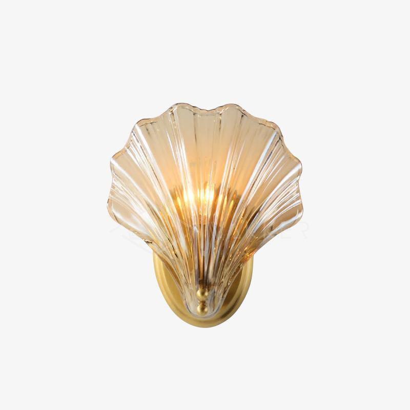 Respected Premium Elegance Brass Glass Wall Light