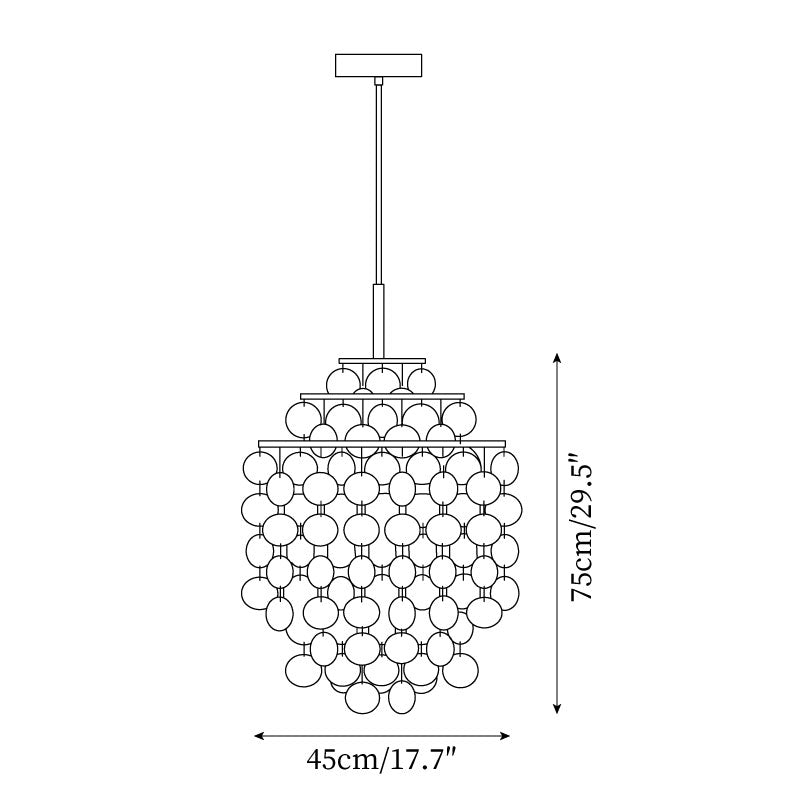 Elios Elegant Capiz Shell Chandelier