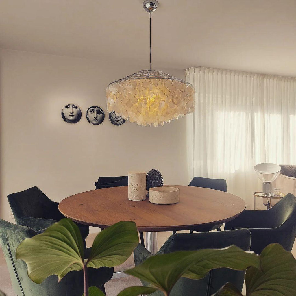 Elios Elegant Capiz Shell Chandelier
