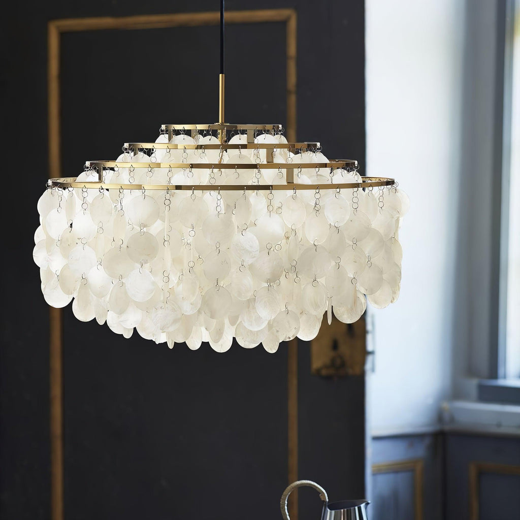 Elios Elegant Capiz Shell Chandelier