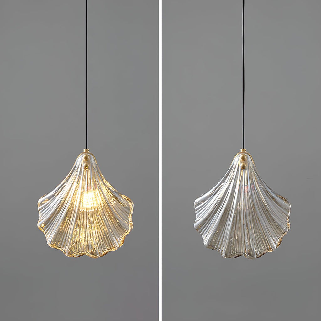 Veliraris Nordic Art Shell Mini Swag Glass Pendant Light