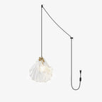 Veliraris Nordic Art Shell Mini Swag Glass Pendant Light