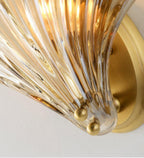 Respected Premium Elegance Brass Glass Wall Light