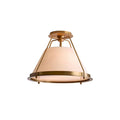 Ardennes Vintage Industrial Fabric Flush Mount Ceiling Light