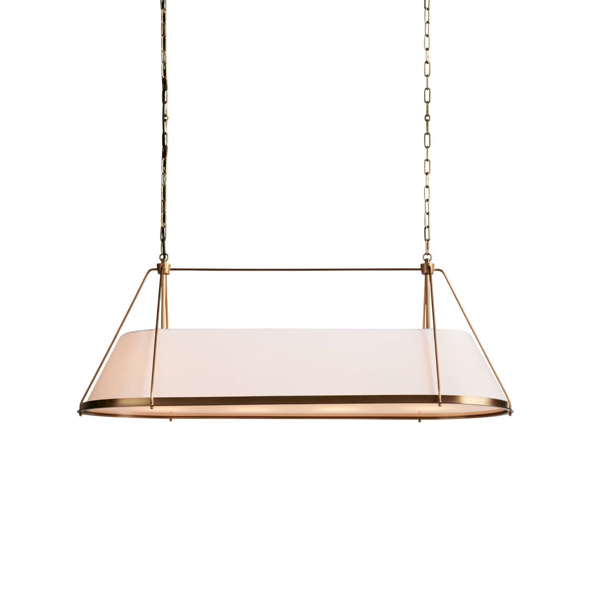 Lysilara Vintage Industrial Linear Fabric Chandelier
