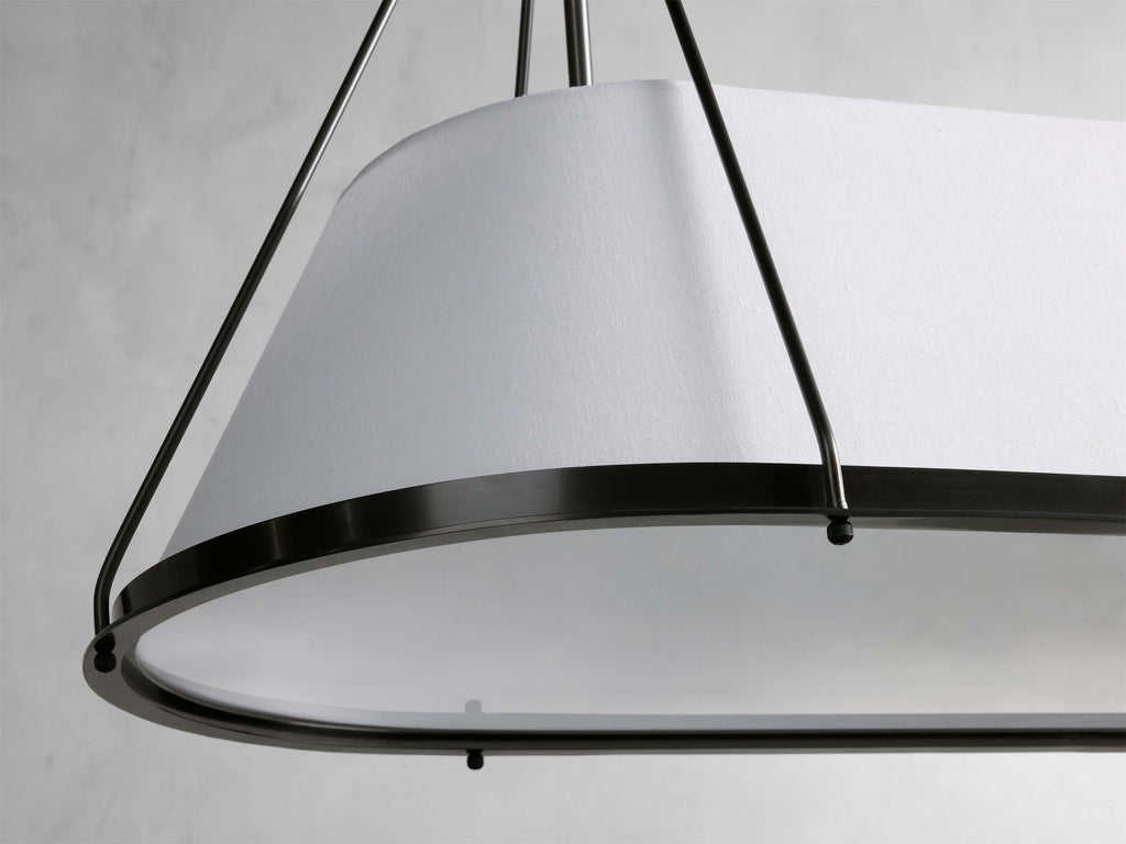 Lysilara Vintage Industrial Linear Fabric Chandelier