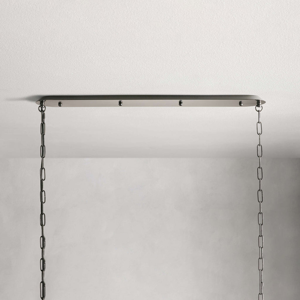 Lysilara Vintage Industrial Linear Fabric Chandelier