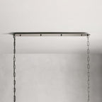 Lysilara Vintage Industrial Linear Fabric Chandelier