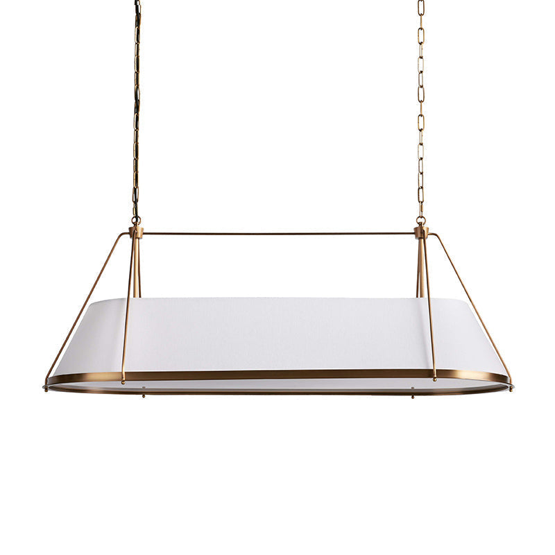 Lysilara Vintage Industrial Linear Fabric Chandelier