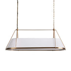Lysilara Vintage Industrial Linear Fabric Chandelier