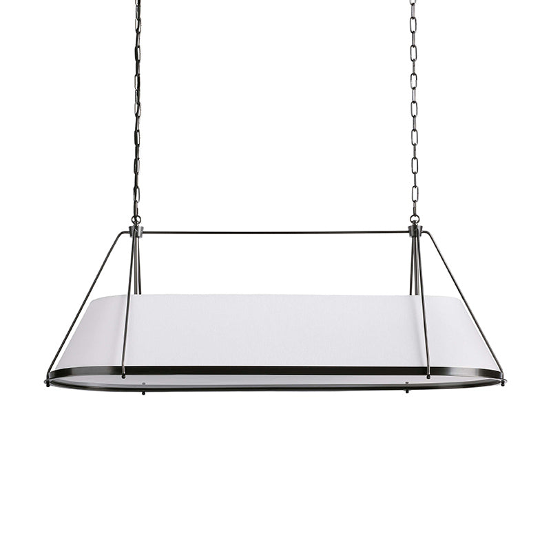 Lysilara Vintage Industrial Linear Fabric Chandelier