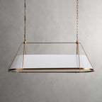 Lysilara Vintage Industrial Linear Fabric Chandelier