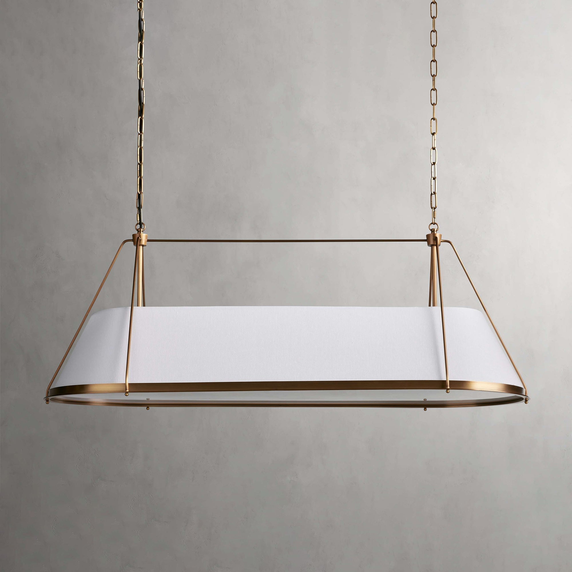 Lysilara Vintage Industrial Linear Fabric Chandelier