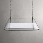 Lysilara Vintage Industrial Linear Fabric Chandelier