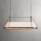 Lysilara Vintage Industrial Linear Fabric Chandelier