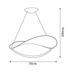 Shield Pendant Lamp Curved Organic Minimalist