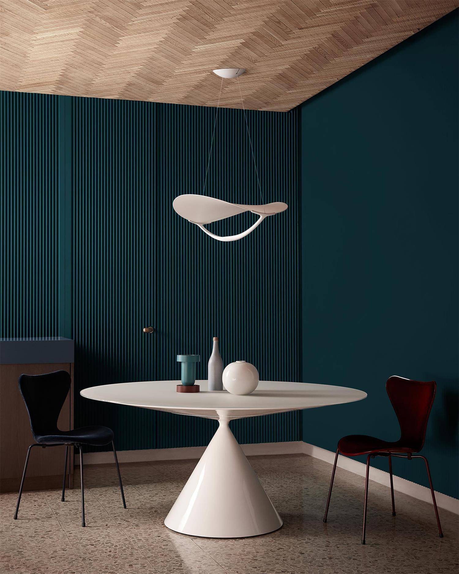 Shield Pendant Lamp Curved Organic Minimalist