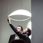 Shield Pendant Lamp Curved Organic Minimalist