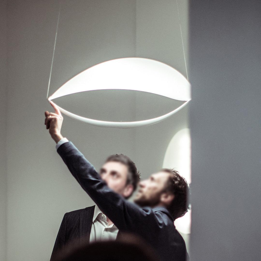Shield Pendant Lamp Curved Organic Minimalist