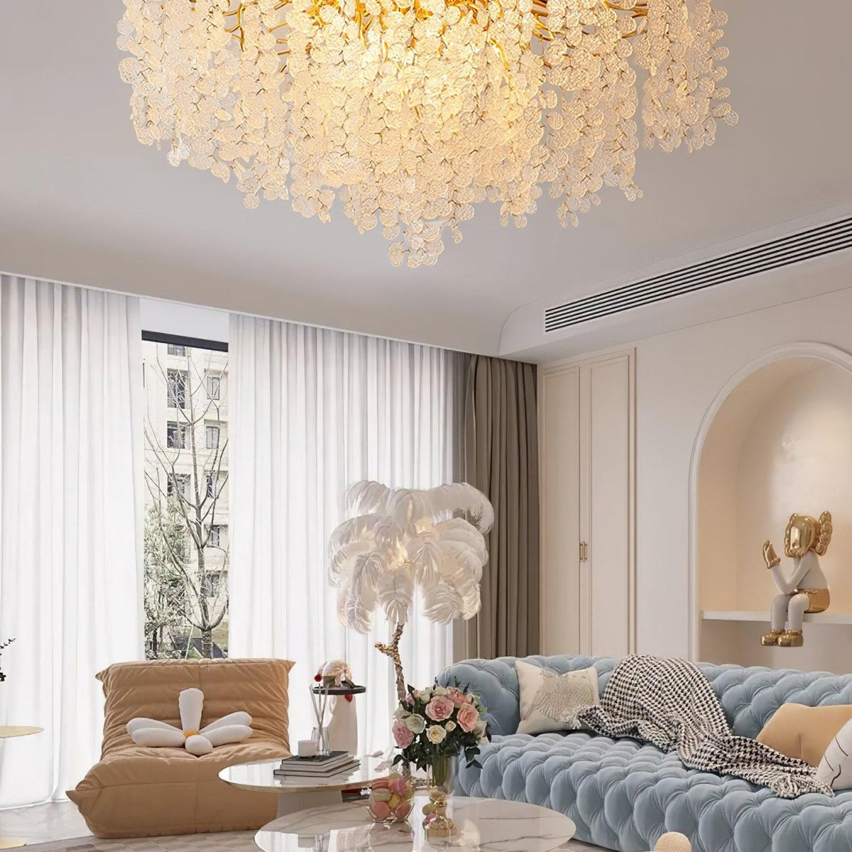 Cascade Luxury Aluminum Ceiling Lamp