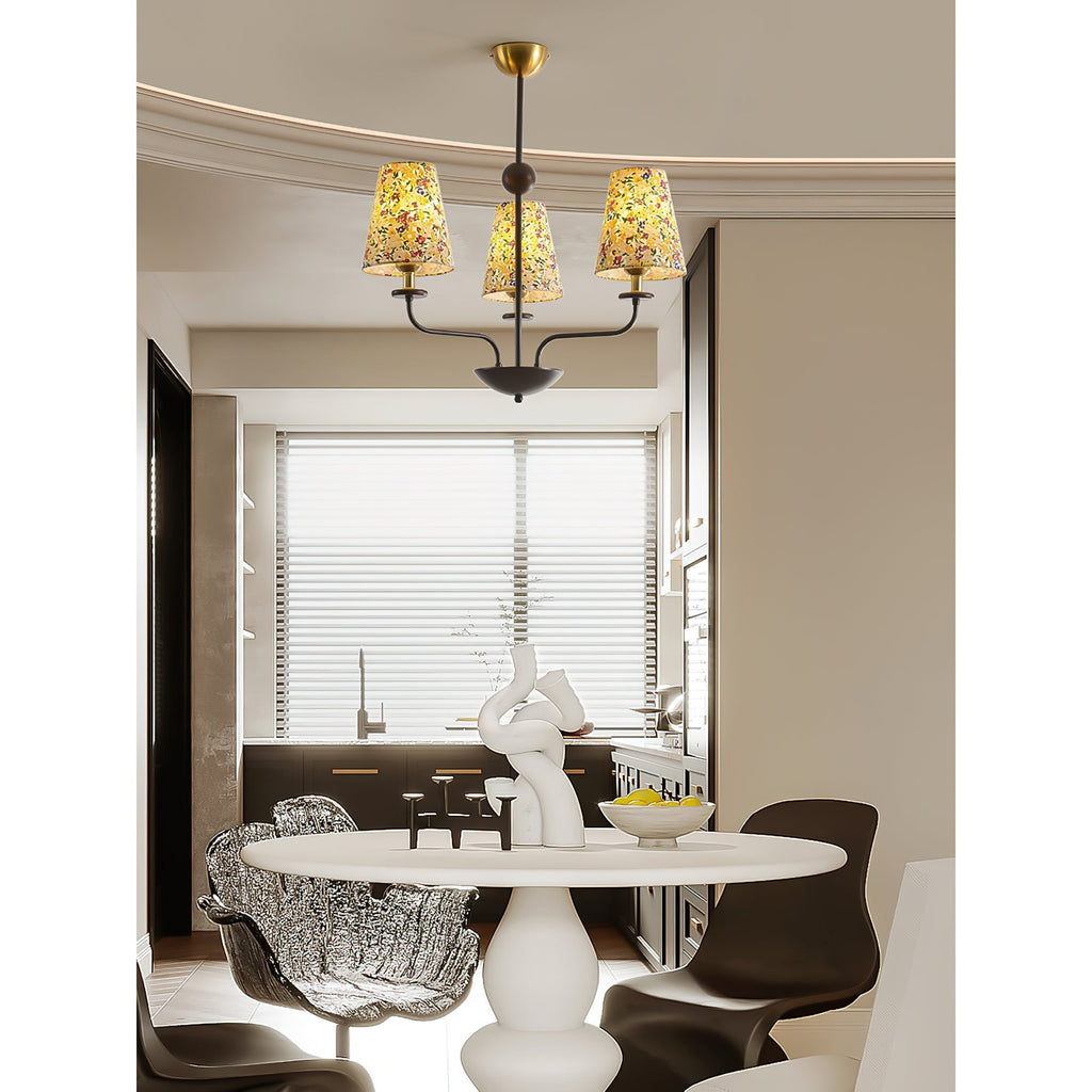 Aurmaren Vintage Industrial Fabric Chandelier