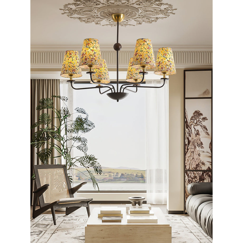 Aurmaren Vintage Industrial Fabric Chandelier