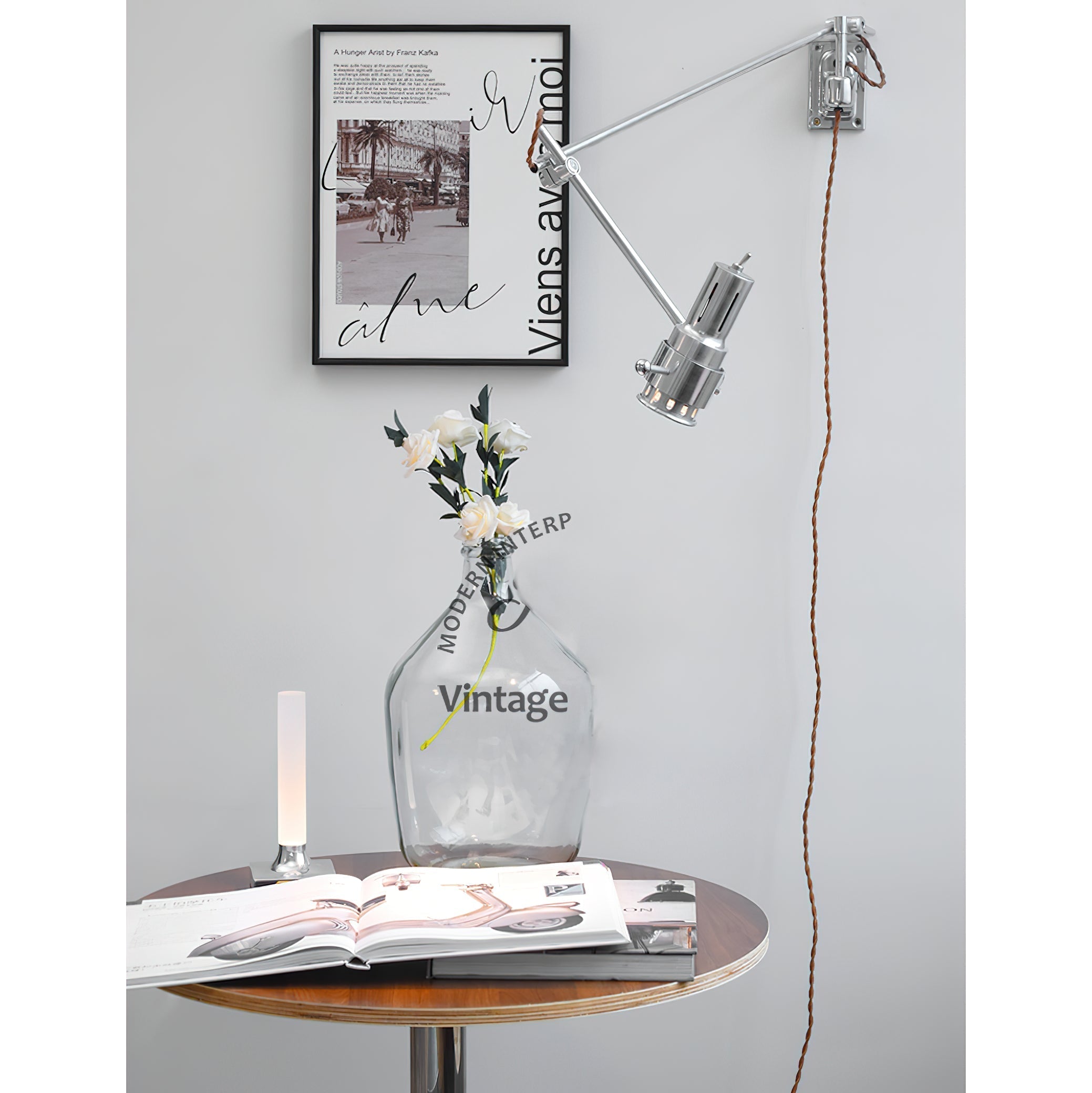 Ersolis Vintage Industrial Swing Arm Sconce Wall Lamp