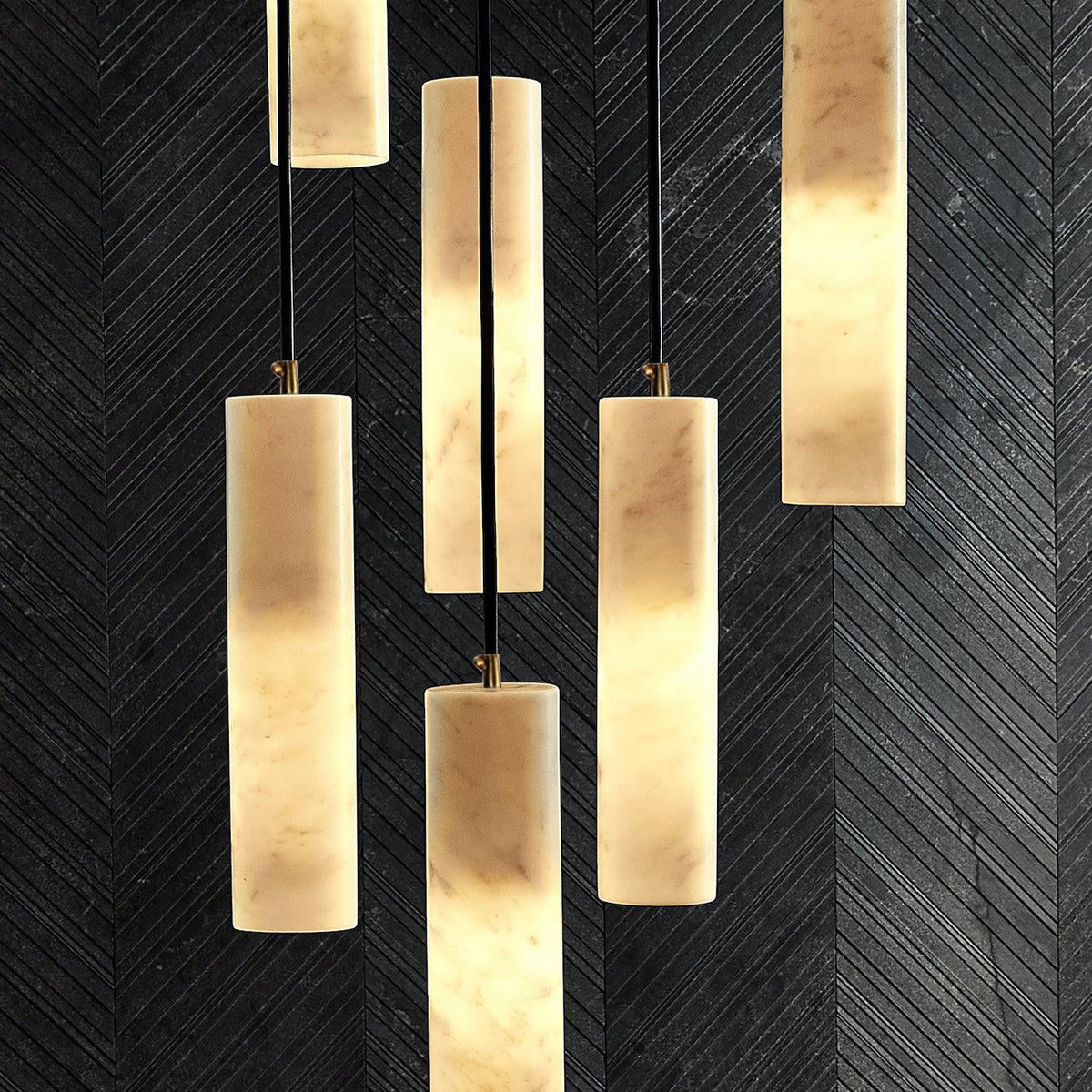 Nyxara Cluster Alabaster Pendant Light