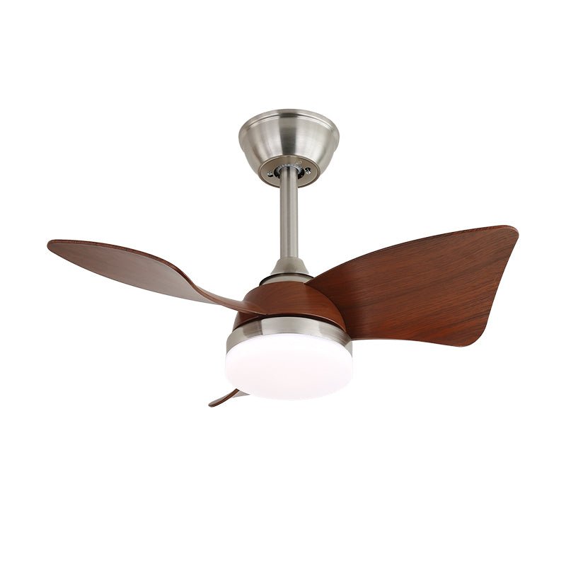 Arden Minimalist Black Wood Ceiling Fan Light