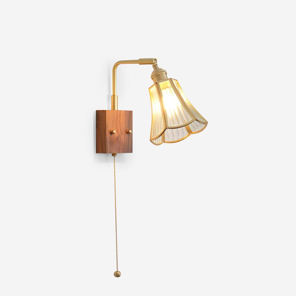 Simone Wall Lamp Floral Glass
